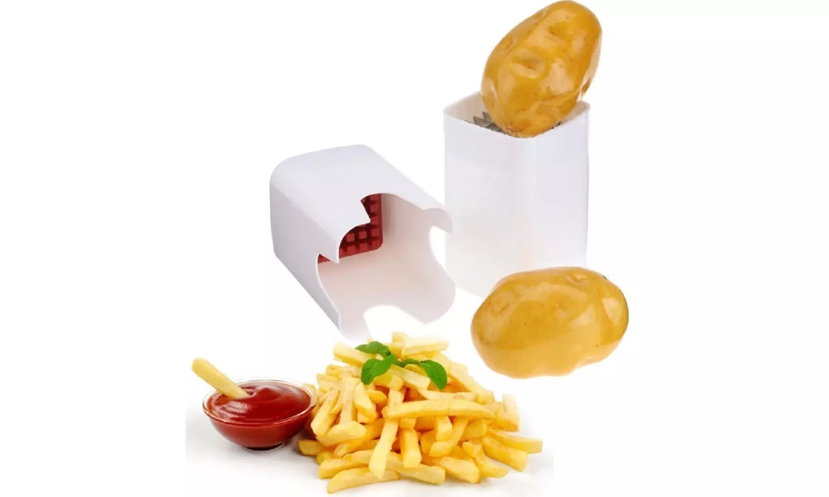 Potato Fries Cutter-Easy French Fry Cutter Vegetable Fruit Dicer Kitchen Tool