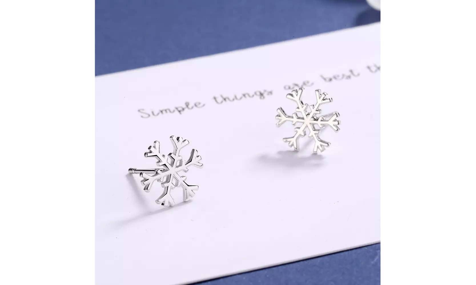 Sterling Silver Snow flake Earrings