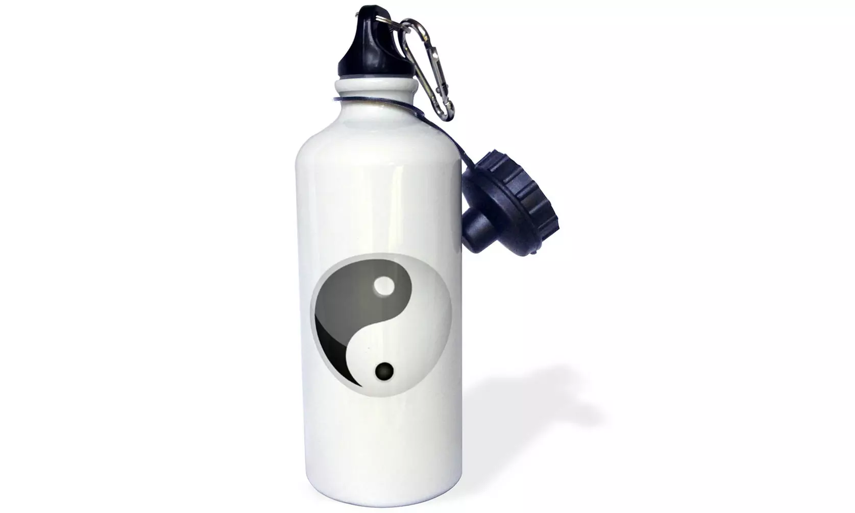  Water Bottle Black and White Yin and Yang Sign  - Primary Image