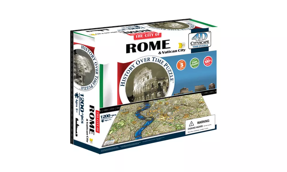 4D Cityscape Time Puzzle - Rome, Italy - Primary Image