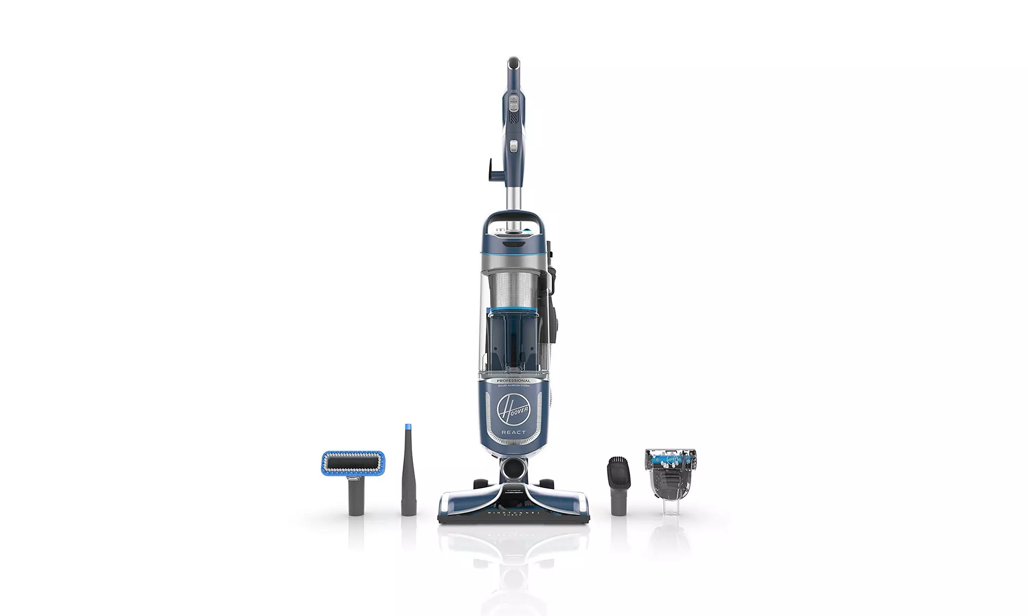  Hoover UH73220PC React Professional Pet Plus Bagless Upright Vacuum, Blue  - Primary Image