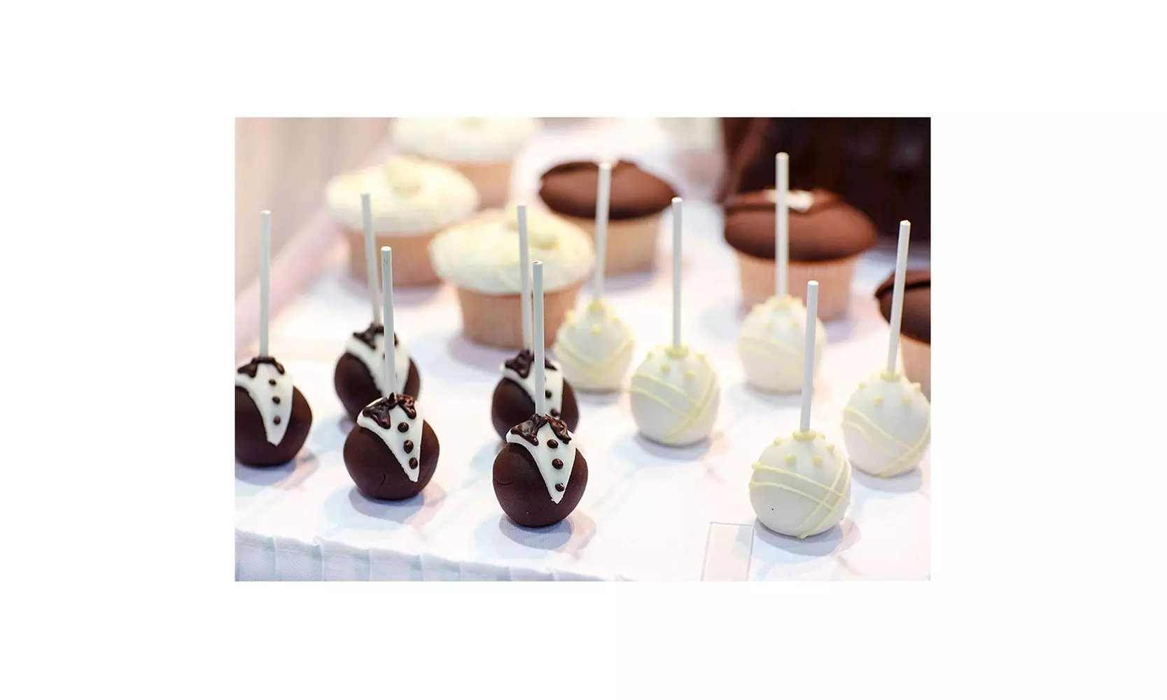 300PCS 4" Pop Lollipop Sticks Candy Cake Chocolate Sugar Paste Tools, White - Second Medium