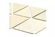Unfinished Wood Cutout, 24-Pack Triangle Shaped Wood Pieces for Wooden Craft DIY - Second Medium