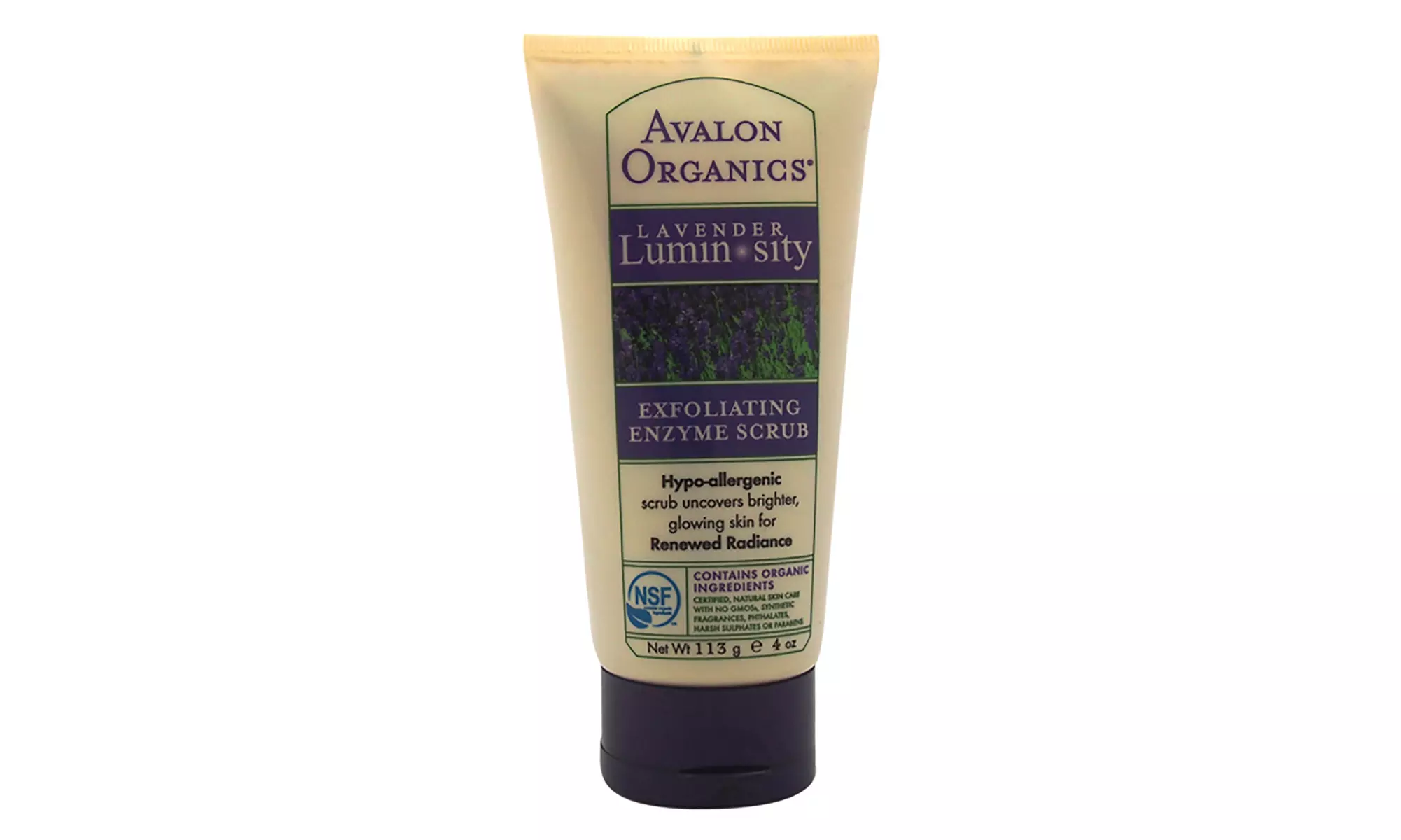 Avalon Organics Lavender Luminosity Exfoliating Enzyme  4 oz Scrub - Primary Image