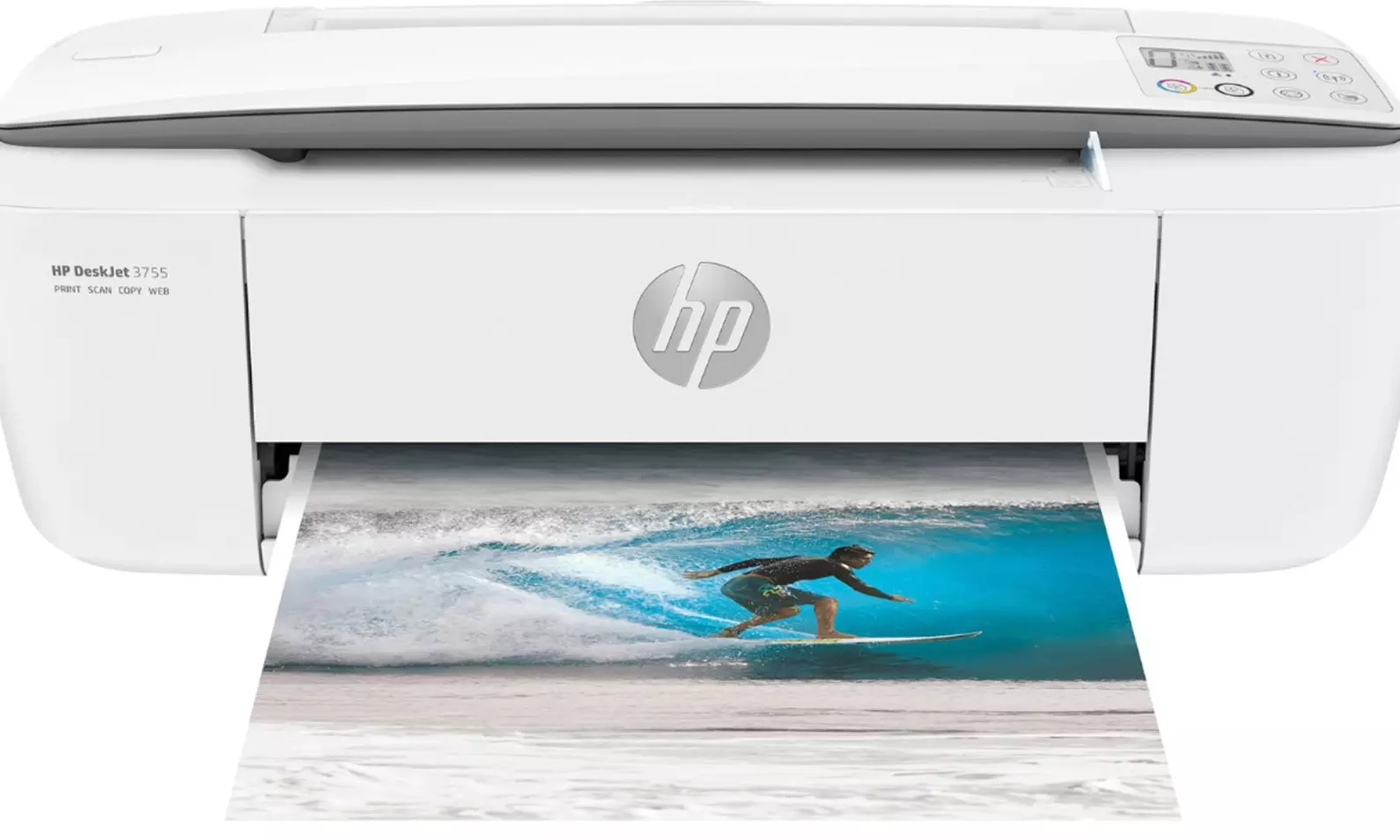 HP DeskJet 3755 NO INK Compact All-in-One Wireless Printer - Refurbished - Primary Image