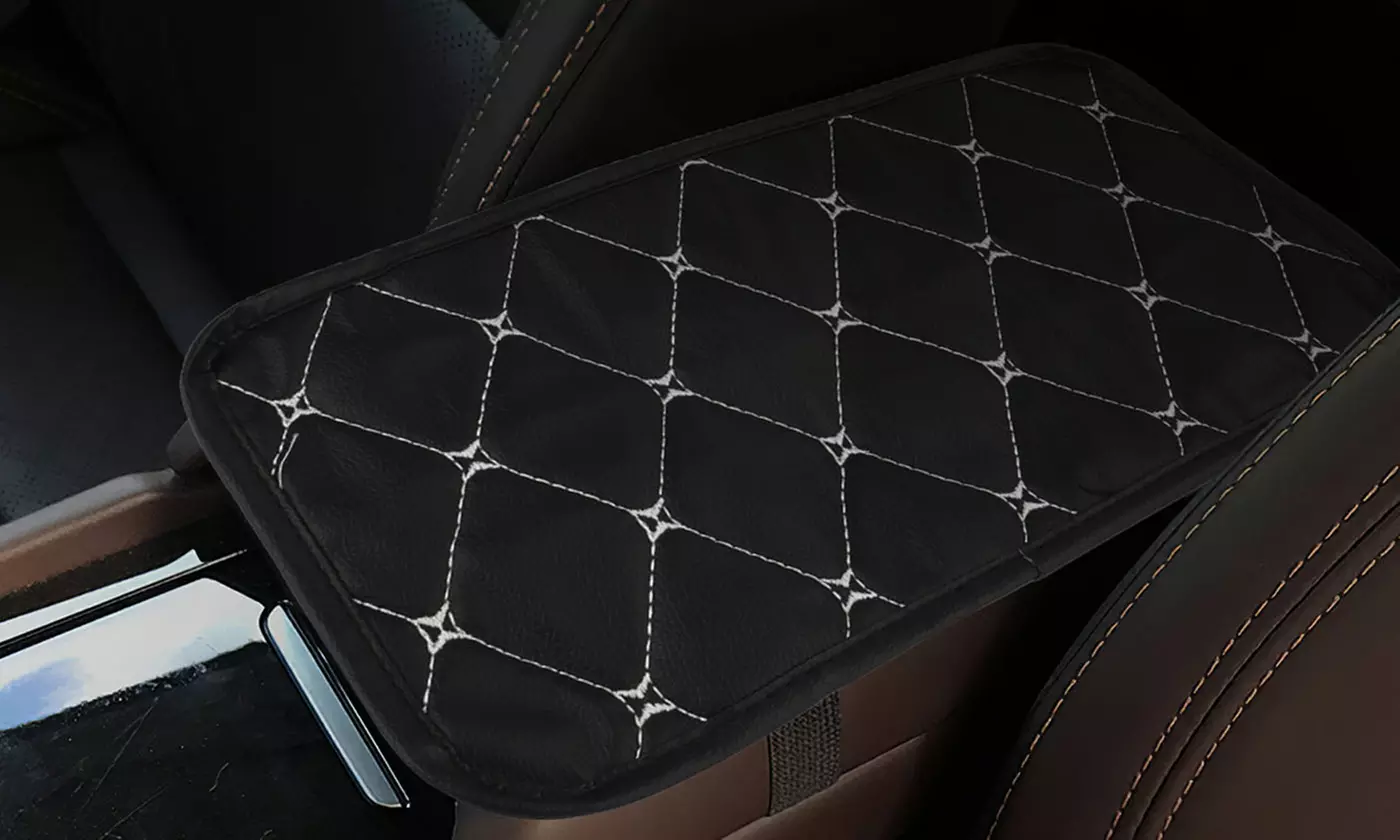 Auto Armrest Pad Cover Center Console Box PU Leather Cushion Mat Car Accessories