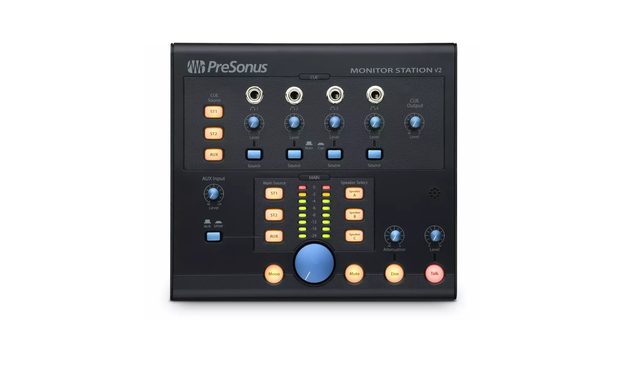 PreSonus Monitor Station V2 Desktop Studio Control Center with SPDIF Input - Primary Image