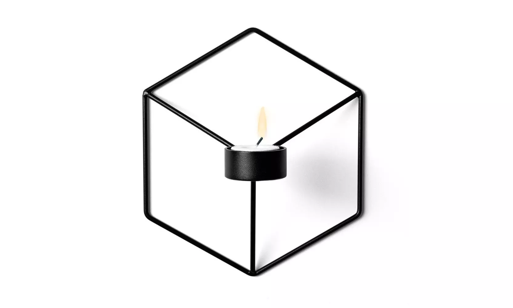 Inverlee Nordic Style 3D Geometric Candlestick Metal Wall Candle Holder - Primary Image