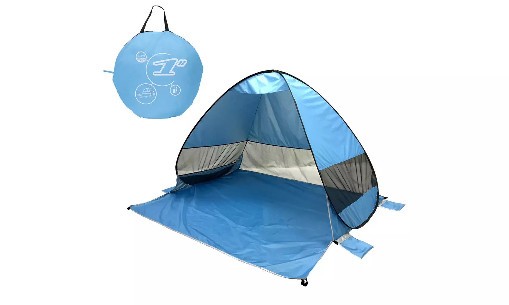 Baby Beach Tent Outdoor Instant Portable Cabana 2-3 Person Anti UV Beach Shelter - Primary Image