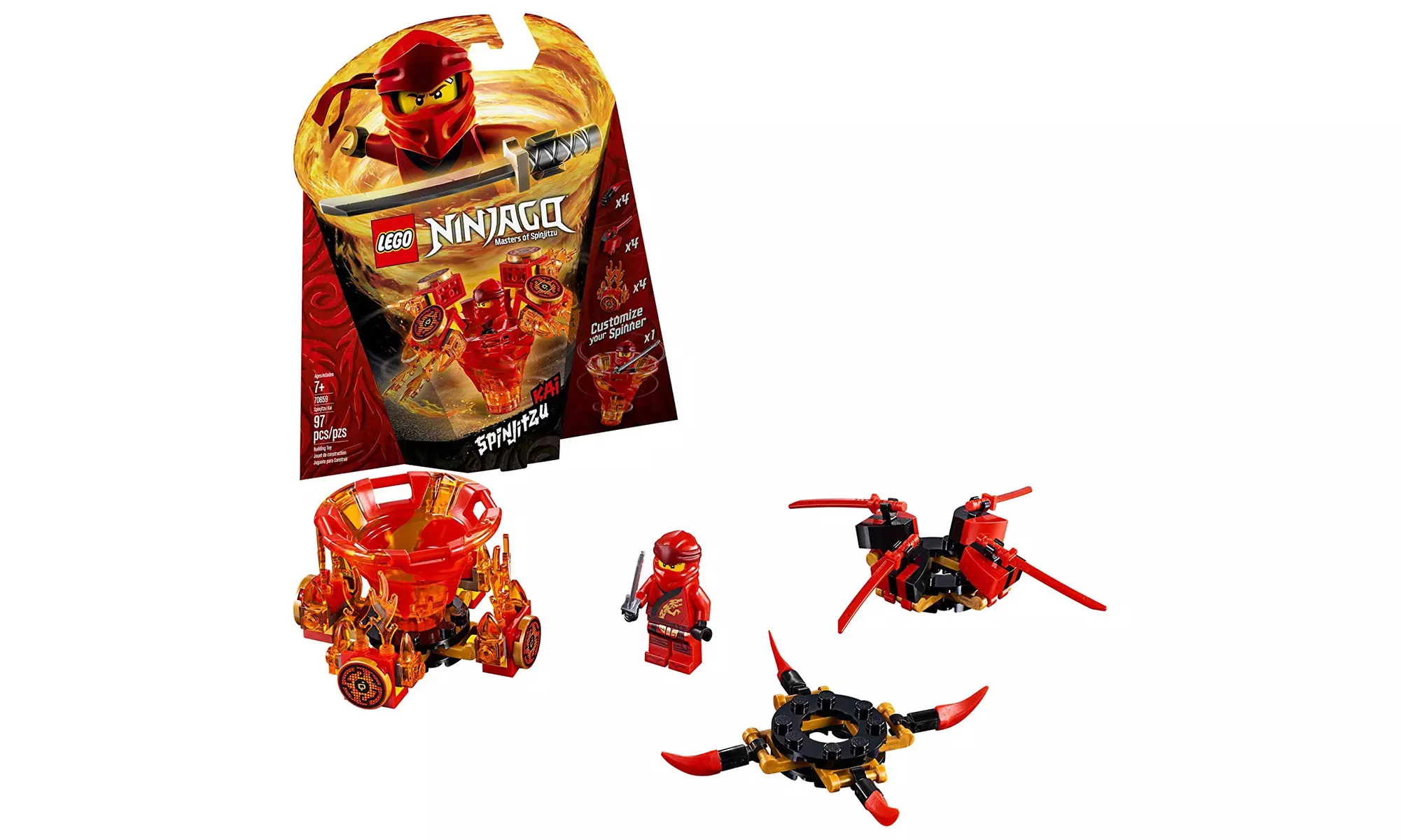 LEGO Ninjago Spinjitzu Kai 70659 Building Kit , New 2019 (97 Piece) - Primary Image