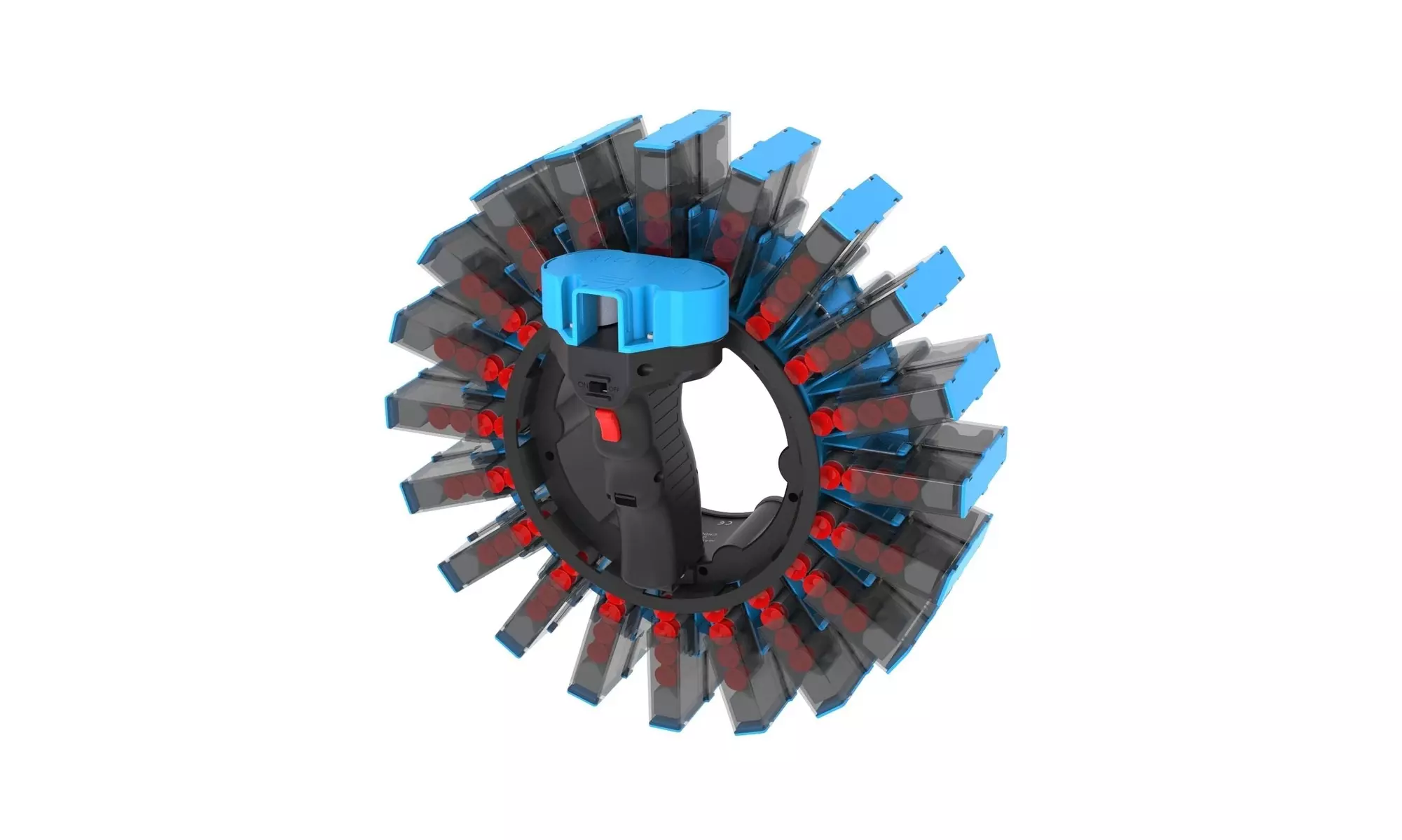 D-DART Blizzard Blaster -Fully Automatic Motorized and Rapid Fire Blaster Toy - Primary Image