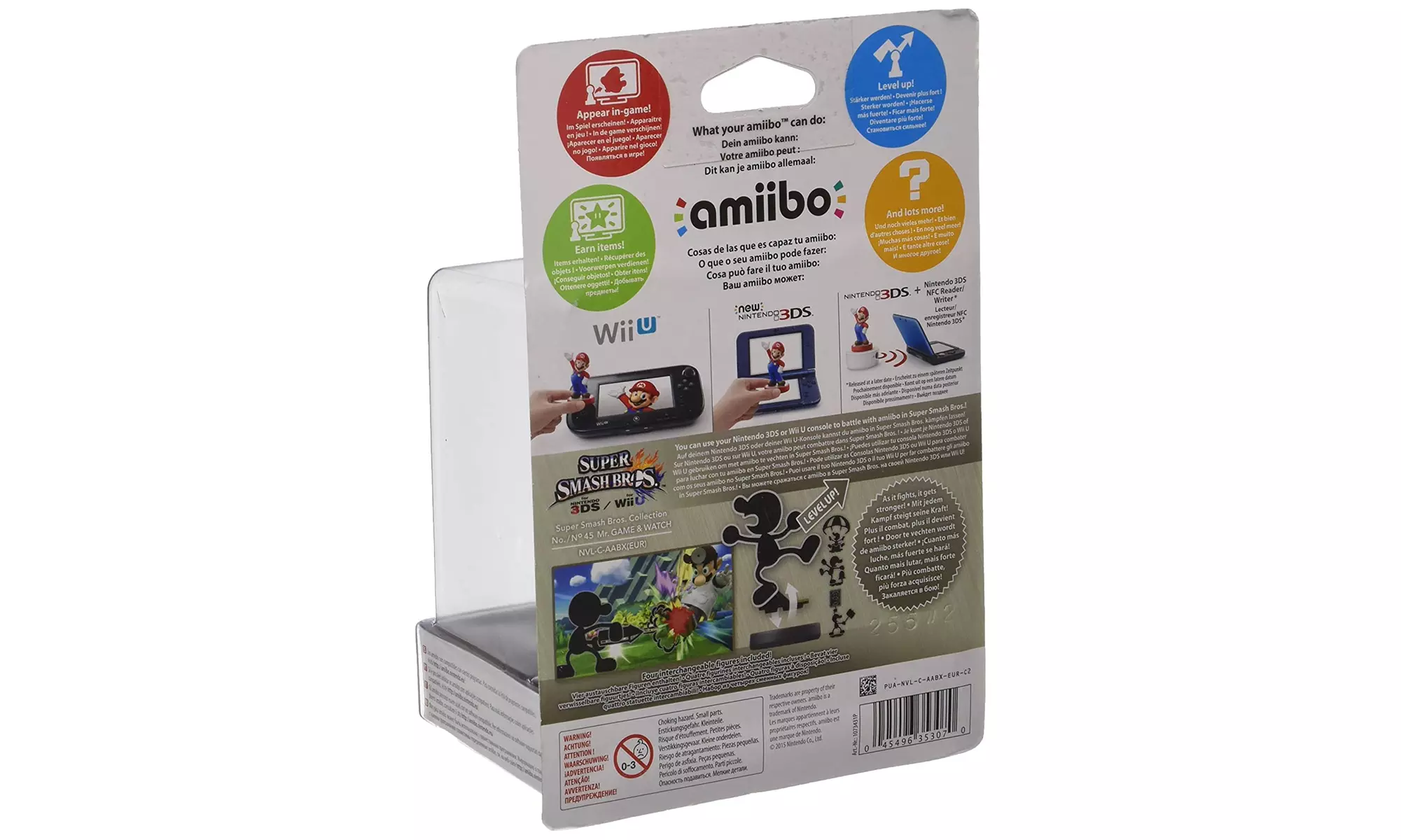 Nintendo Mr. Game & Watch Amiibo AABX (Super Smash Bros. Collection) -New - Second Medium