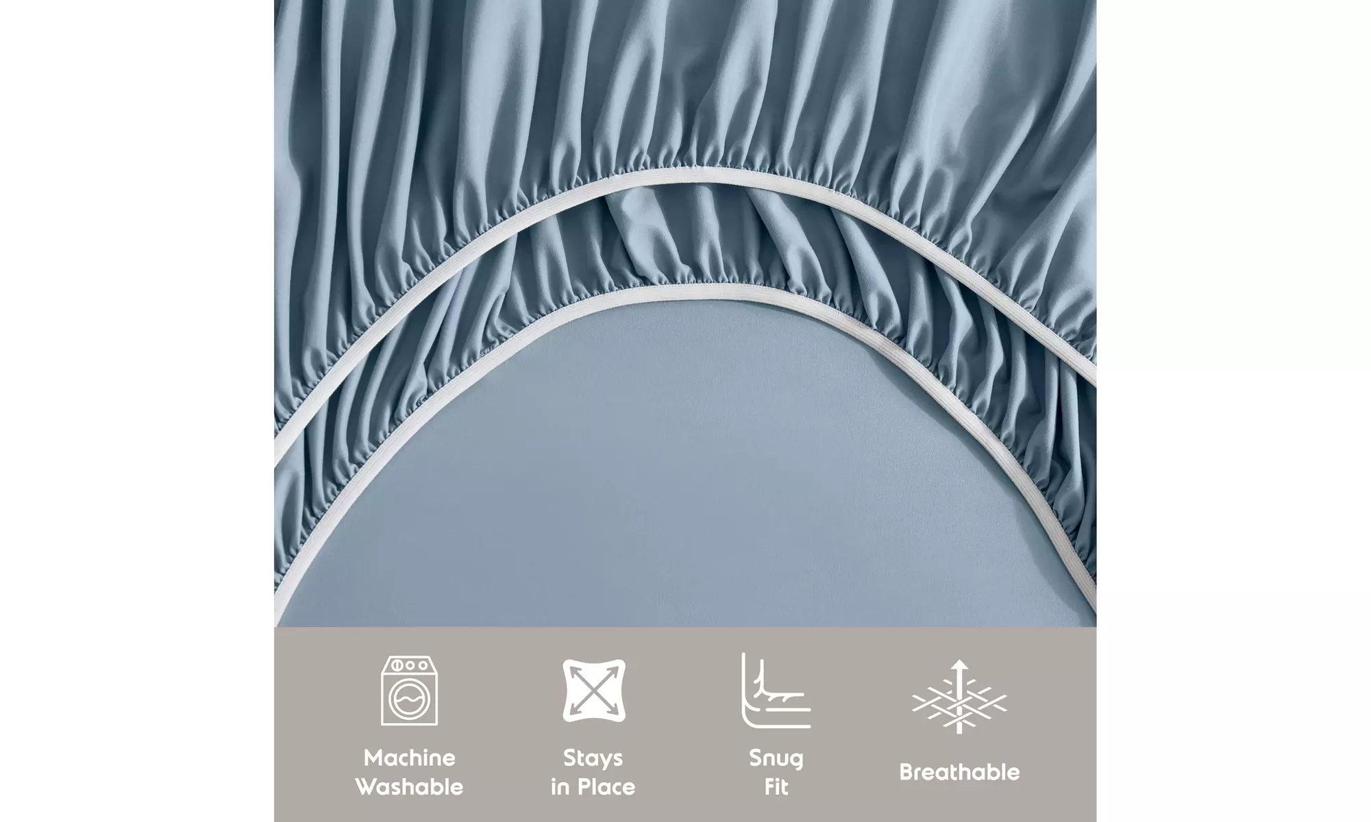 Nestl Split King Extra Soft Microfiber Deep Pocket Bed Sheet Set - 5 Piece