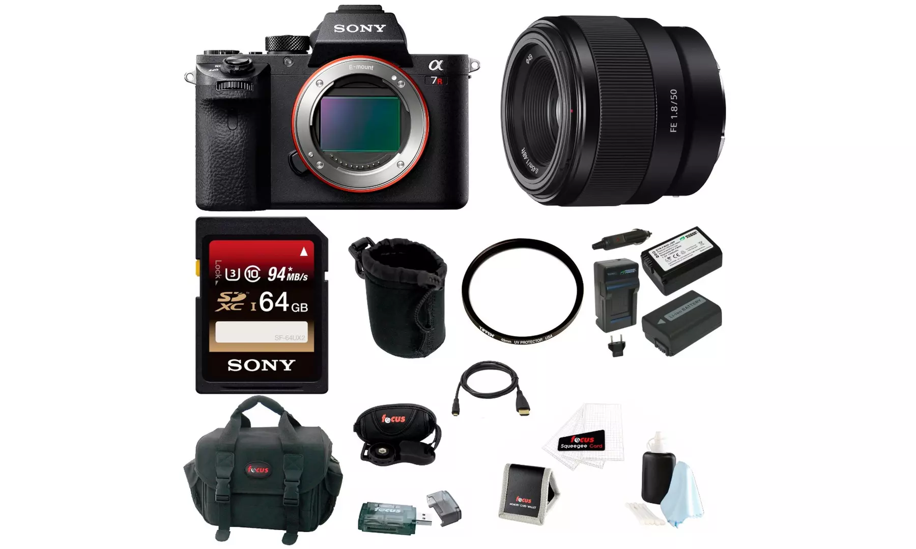 Sony Alpha a7RII Mirrorless Digital Camera (Body Only) Bundle - Primary Image