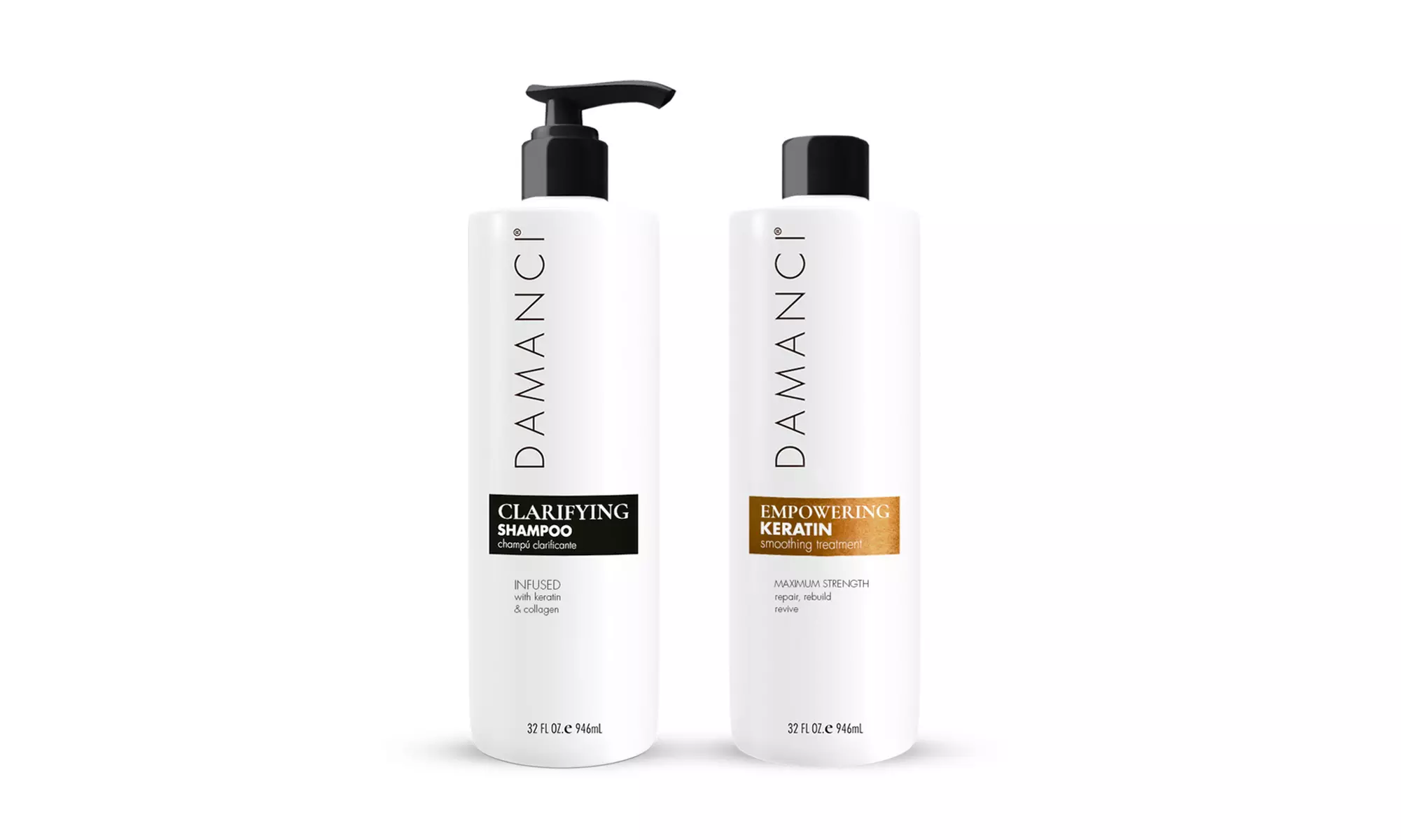 DAMANCI Keratin Recovery Kit, anti-frizz stem cell hair smoothing treatment - Primary Image
