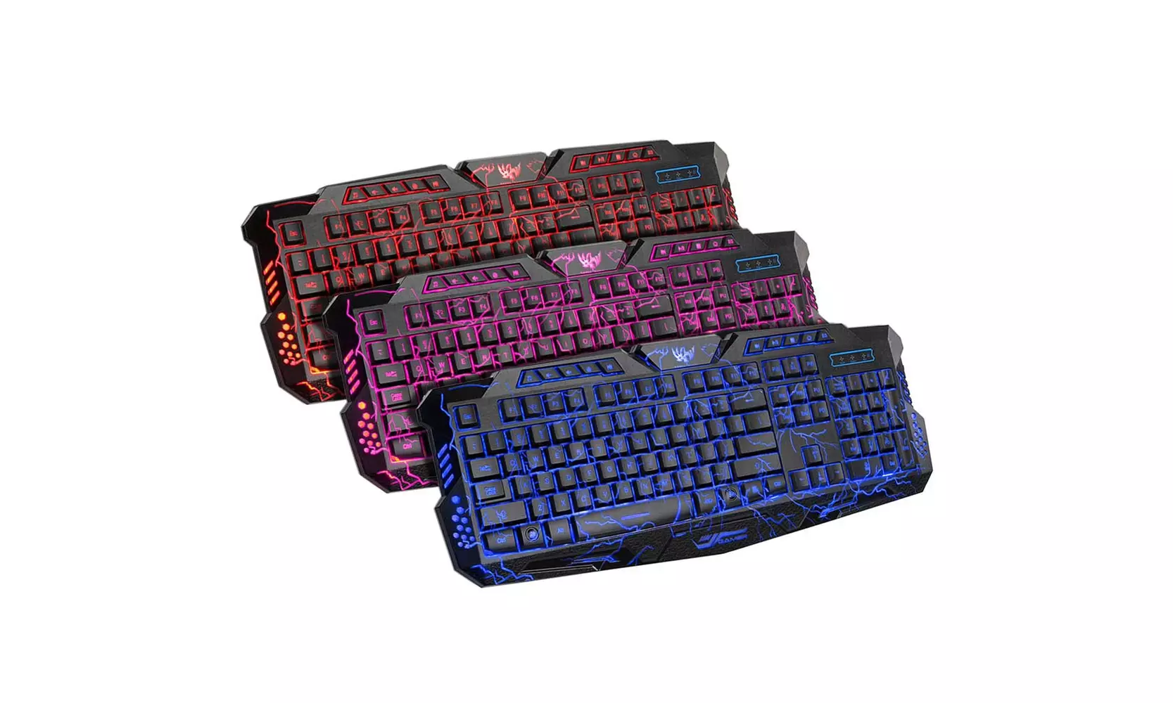A878 114-Key LED Backlit Wired USB Gaming Keyboard  - Primary Image
