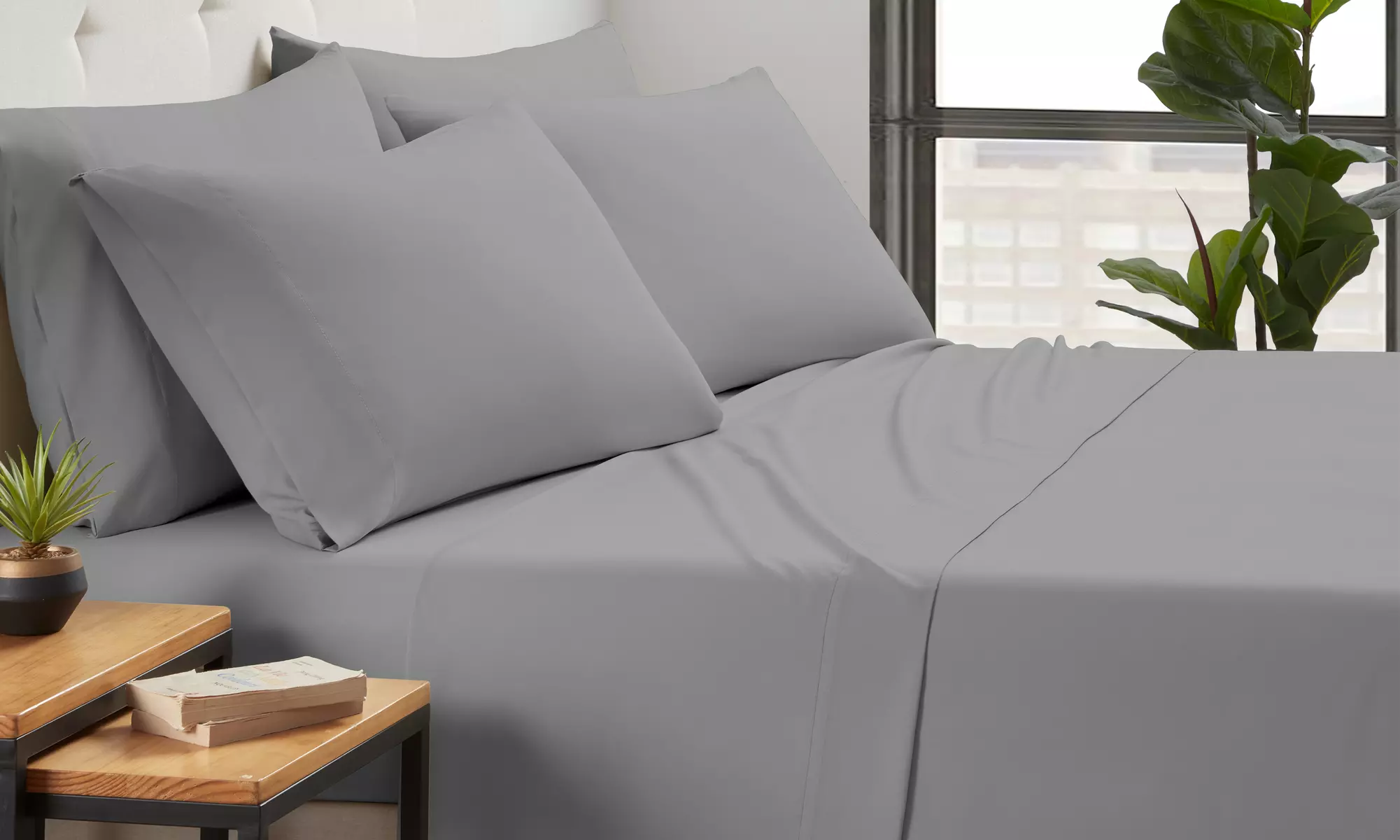 Kathy Ireland Bamboo Cooling 6 Piece Sheet Set with Deep Pockets 
