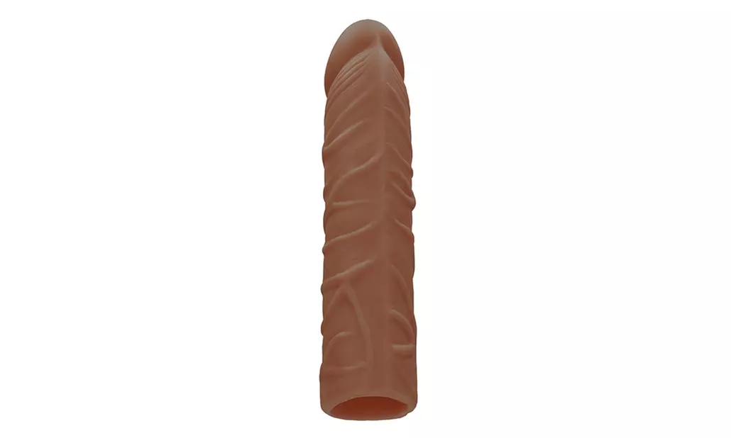 Shots RealRock 7 Penis Extender- Brown - Primary Image