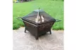 Sunnydaze Large Northern Galaxy Outdoor Fire Pit and Cooking Grate - 32-Inch - Second Medium