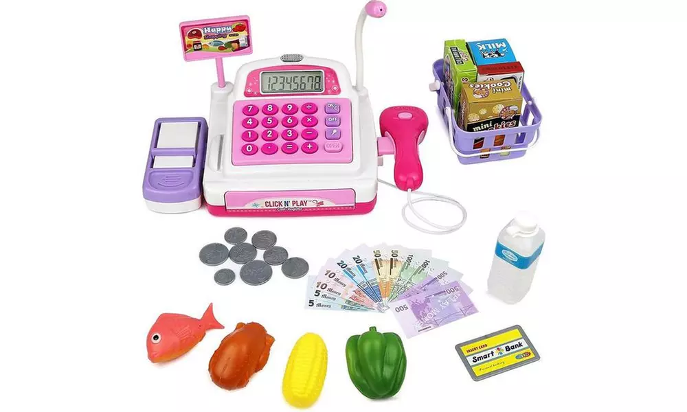Click N' Play Pretend Play Electronic Calculator Cash Register - Primary Image