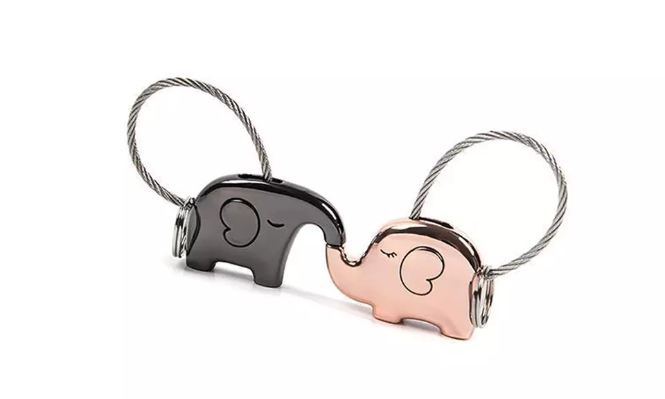 Elephant Love Keychain - Second Medium