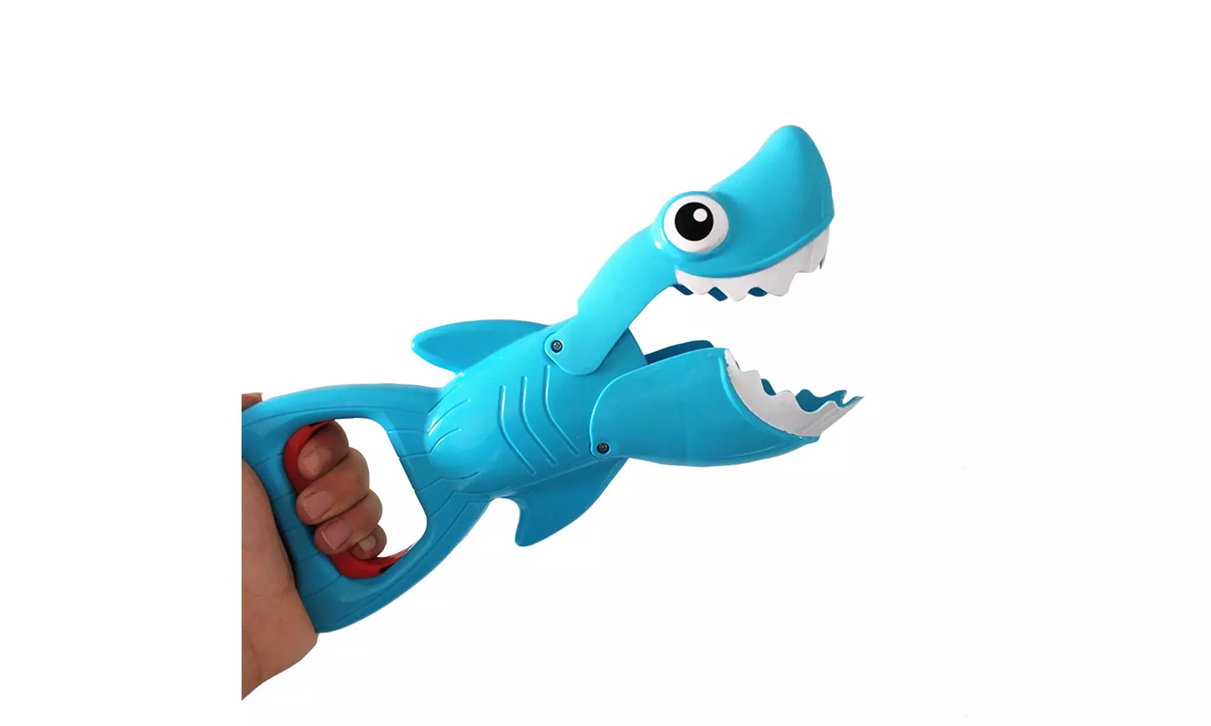 Shark Grabber Bath Toy for Boys and Girls Blue Shark with Teeth with 4 Toy Fishe - Second Medium