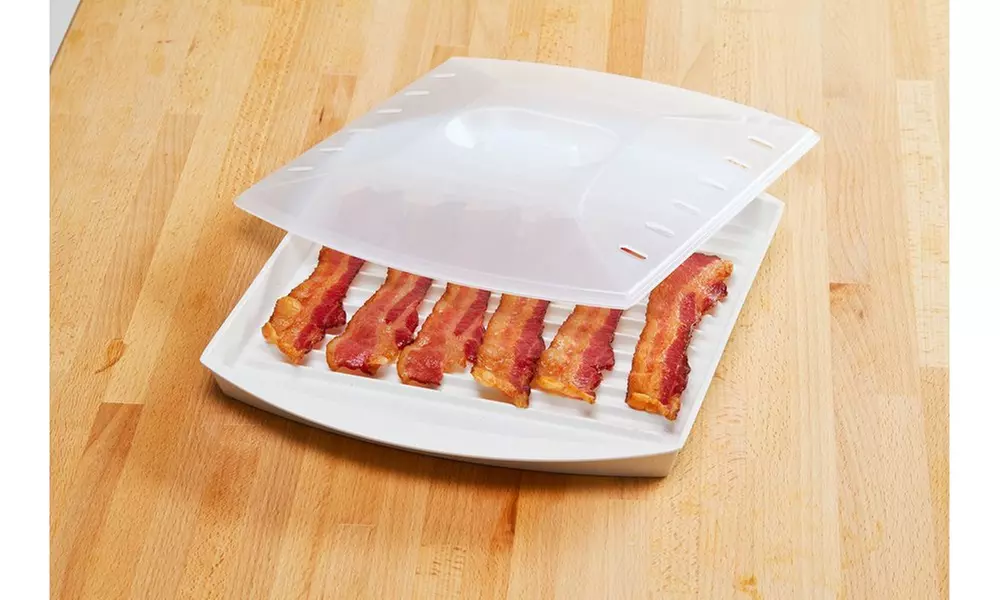 Microwave Bacon Grill with Cover Tray - Primary Image