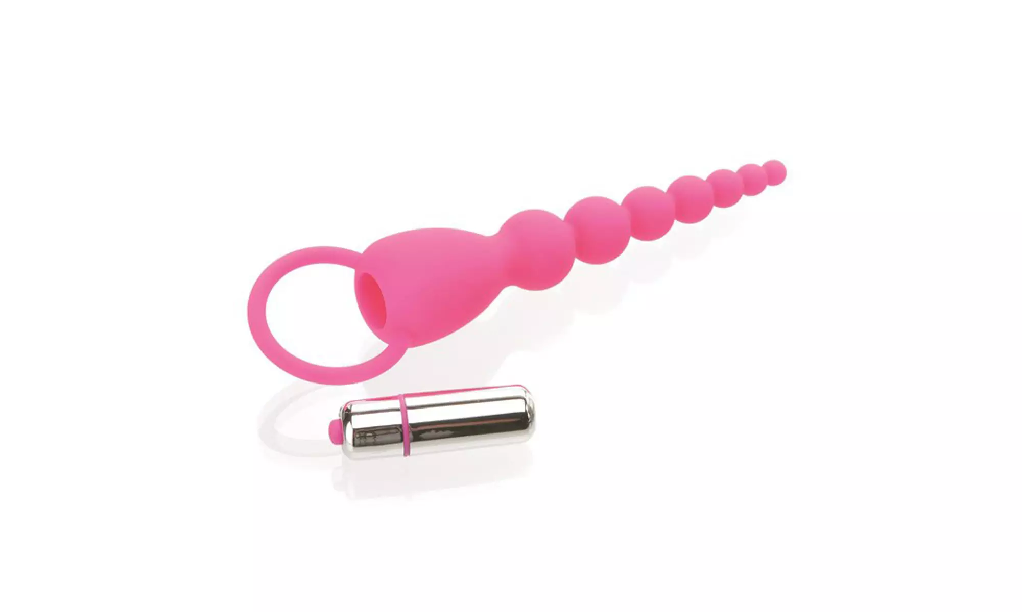  Adam & Eve Booty Bliss Silicone Vibrating Beads  - Primary Image