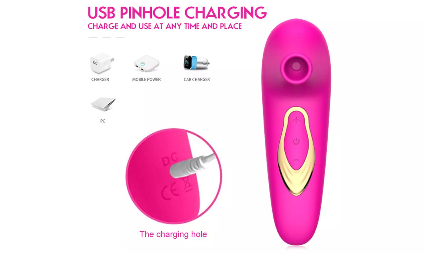  Vibrator Sucker Clit Rose G-Spot Licking Clitoral Suction
