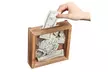 Wooden Shadow Box Bank, Vacation Fund Shadow Box, Adult Money Saving Piggy Bank - Second Medium