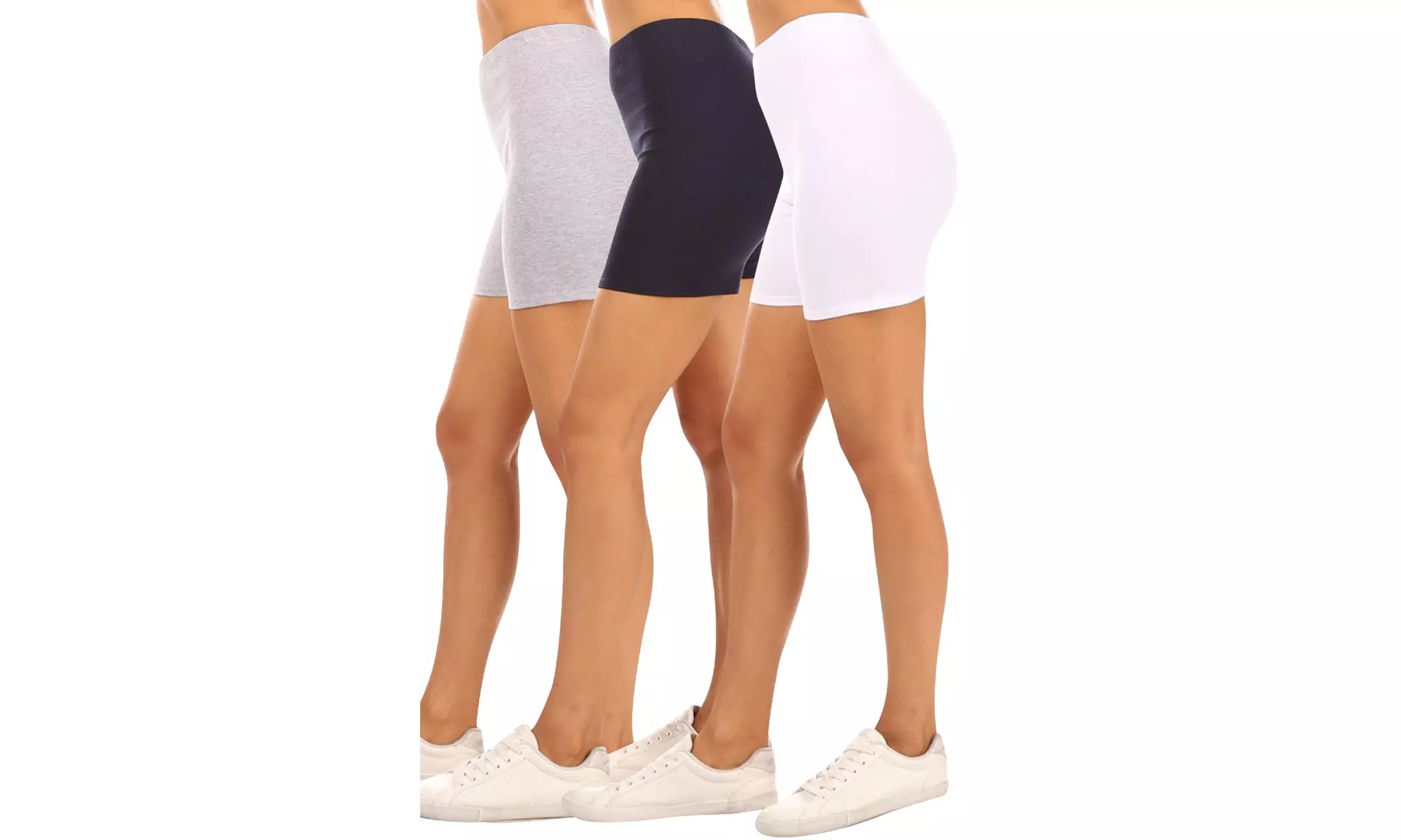 Women's Casual Stretch Cotton Solid Short Pants
