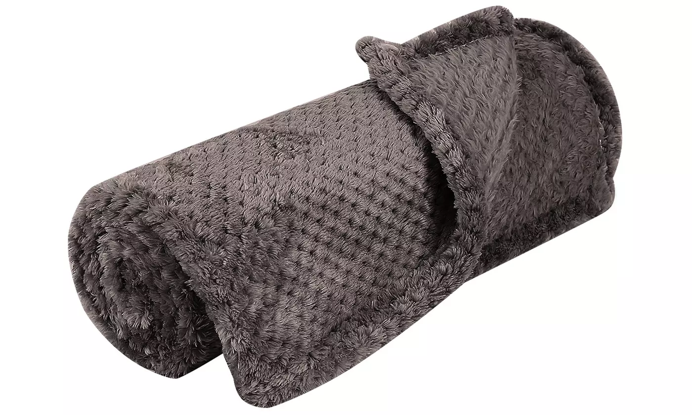 iMounTEK Soft & Warm Fluffy Sherpa Dog Blanket Cozy & Protective Pet Throw