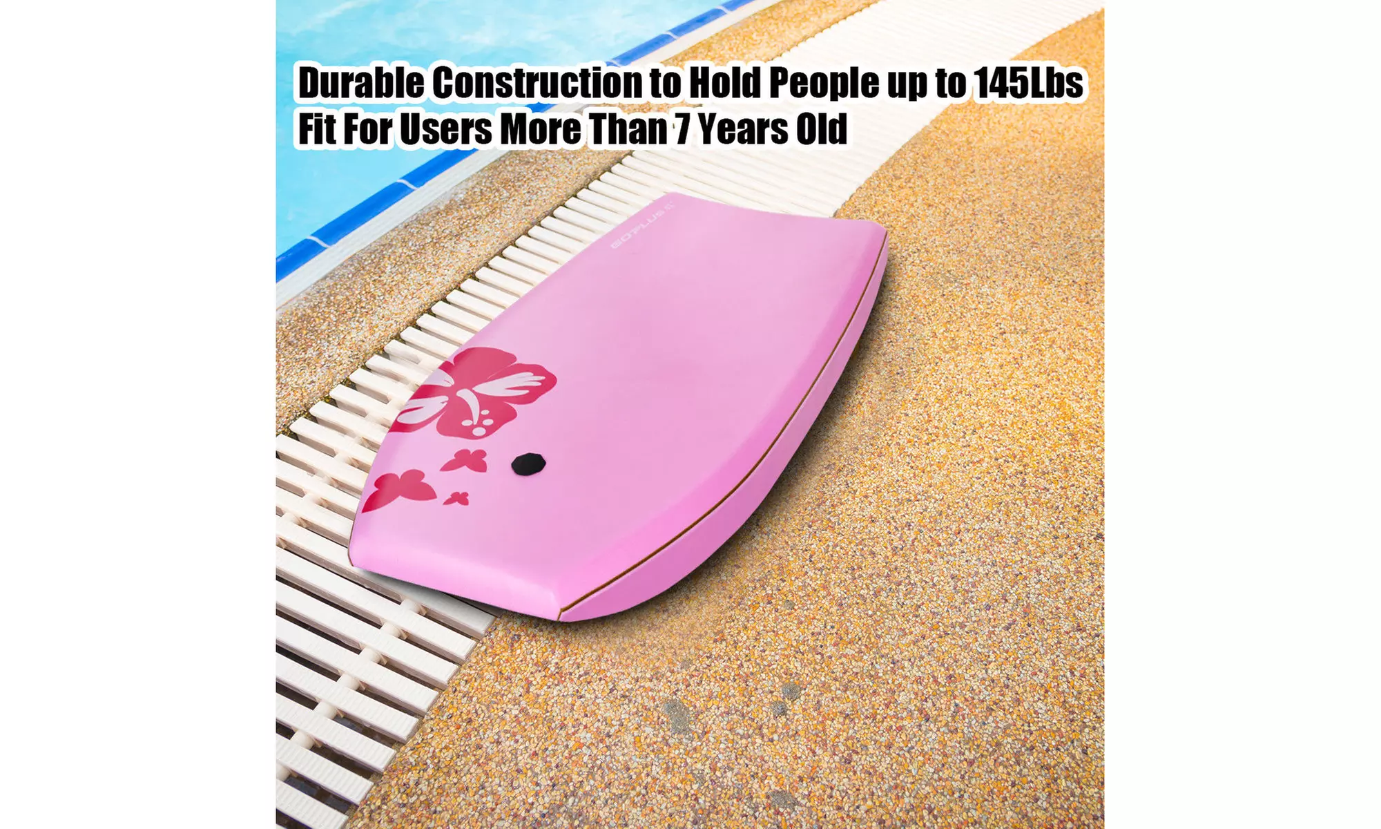 42'' Lightweight Super Bodyboard Surfing W/Leash IXPE Deck EPS Core Boarding