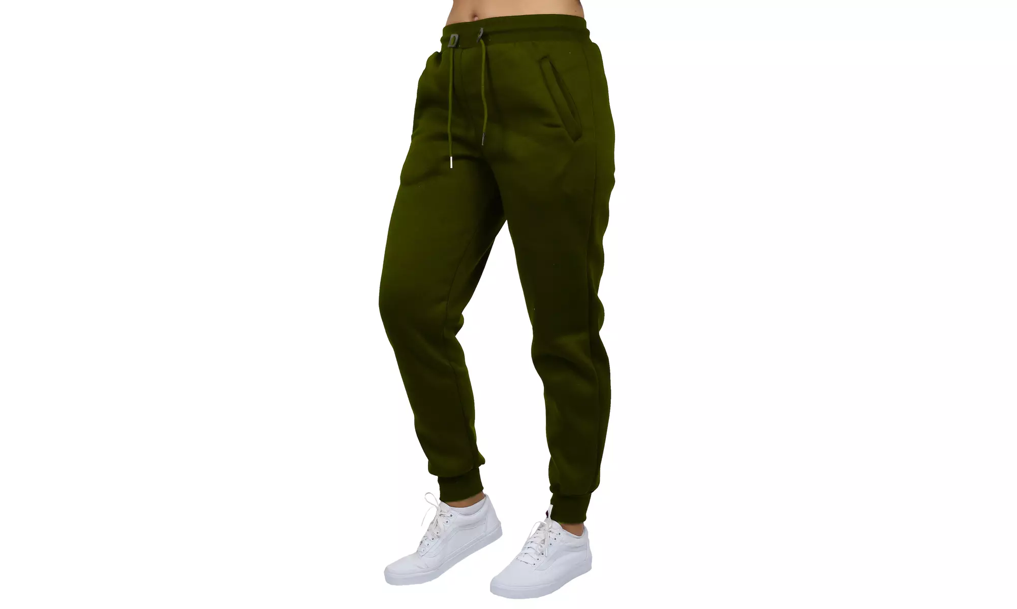 Women's Loose-Fitting Fleece Jogger Sweatpants With Zipper Pockets (S to 3XL)