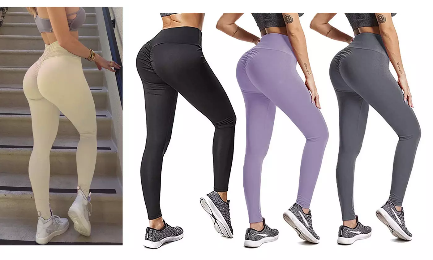 Women Push Up Yoga Leggings Pants Fitness High Waist Sport Running Gym Trousers - Primary Image