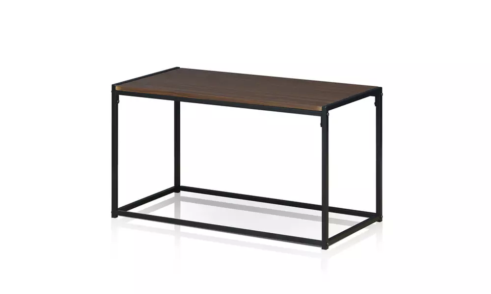 Furinno Modern Coffee Table, Dark Walnut - Primary Image