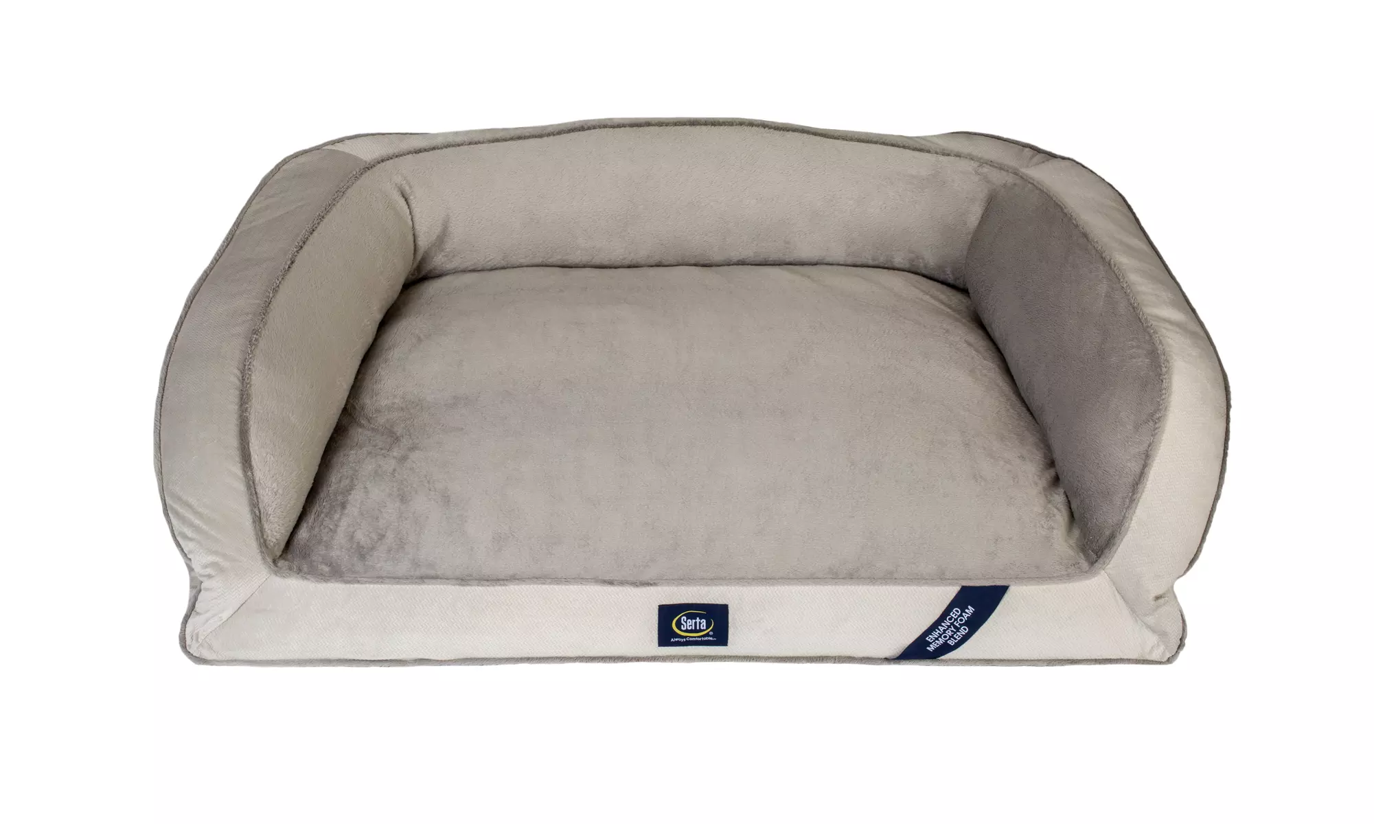 SertaPedic Extra Large Memory Foam Couch Pet Bed, Grey - Primary Image