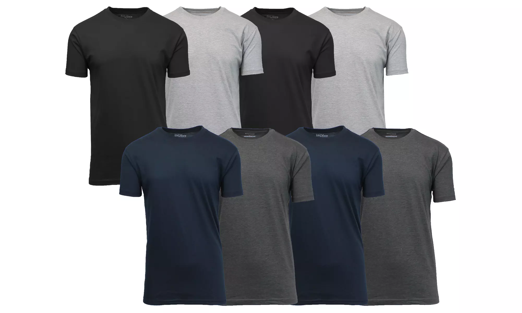 Men's Short Sleeve Crew Neck or V-Neck Classic Fitted Tees (Sizes, S-5XL)