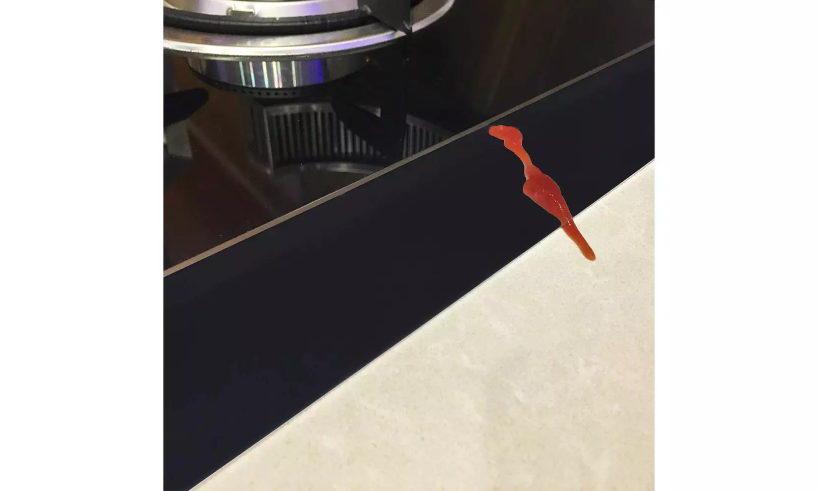 2Pcs Silicone Kitchen Stove Counter Gap Cover Oven Guard Spill Seal Filler Black - Second Medium