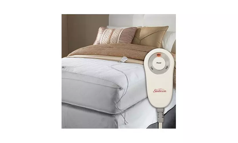 Sunbeam Comfy Toes Heated Foot Warming Mattress Pad, Queen / King - Primary Image