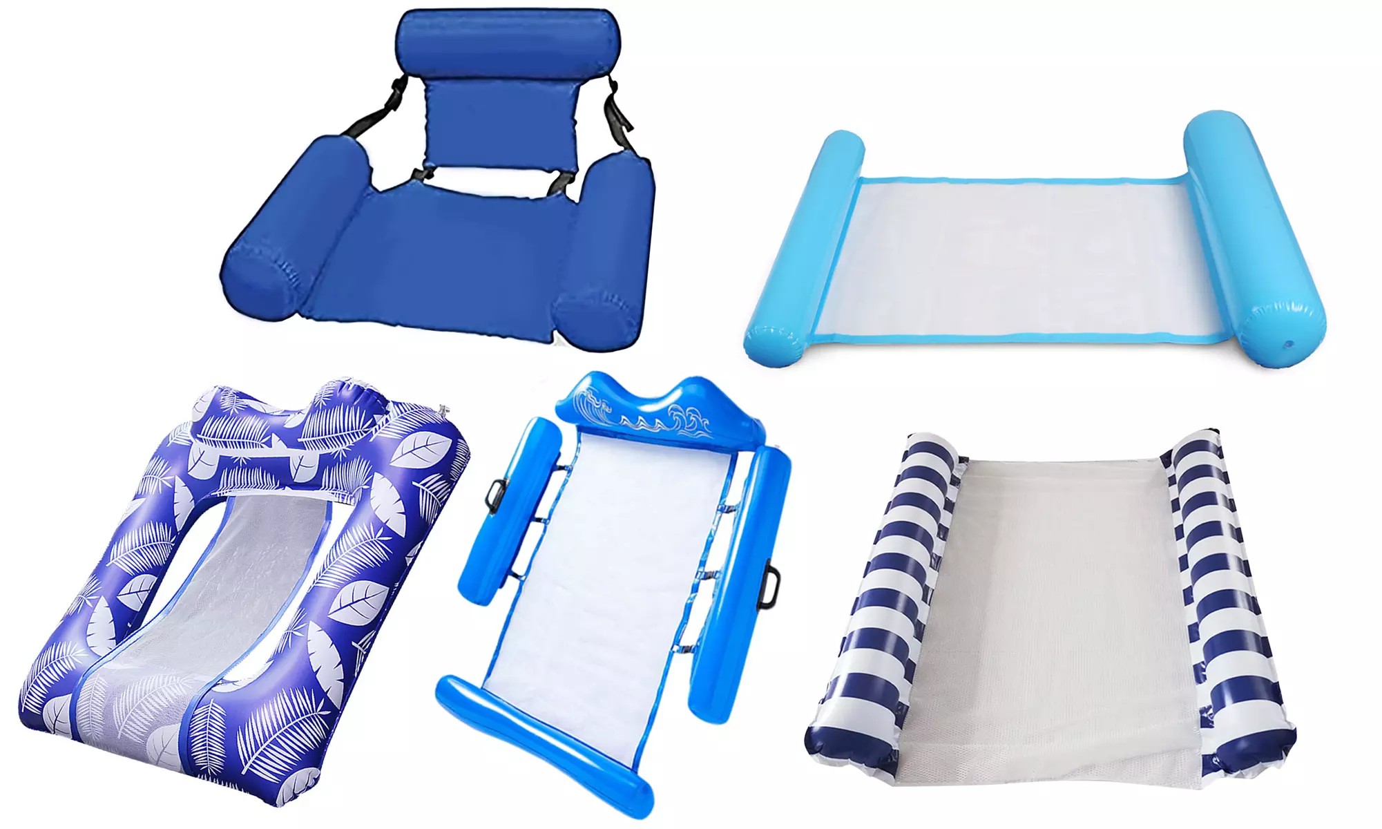 Inflatable Pool Float Raft Chair Pool lounge Pool Hammock Float Pool Saddle - Primary Image