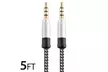 (2-Pack) 3.5mm Male to Male Stereo Audio AUX Cable Cord For PC iPod CAR iPhone - Second Medium