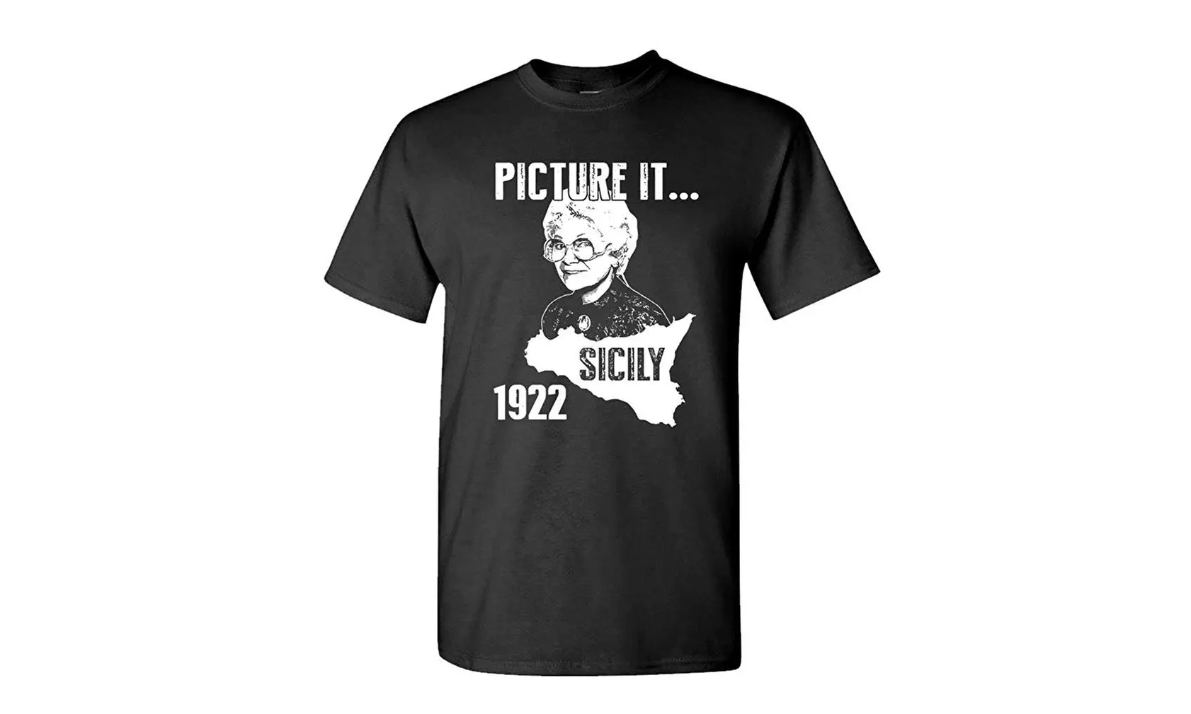 Picture IT - Sicily 1922 Golden Girls Funny - Mens Cotton T-Shirt - Second Medium