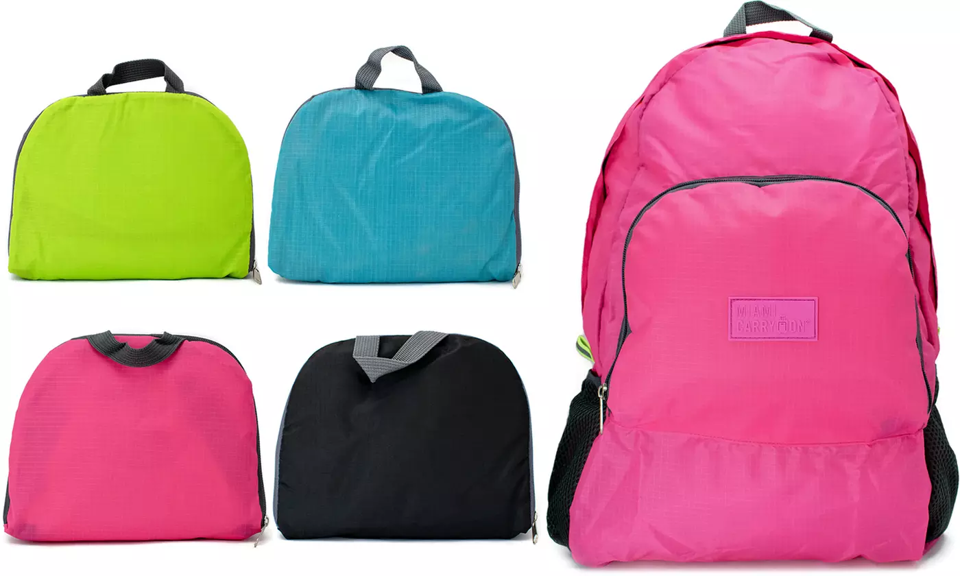 Miami CarryOn Travel Foldable Backpack - Primary Image