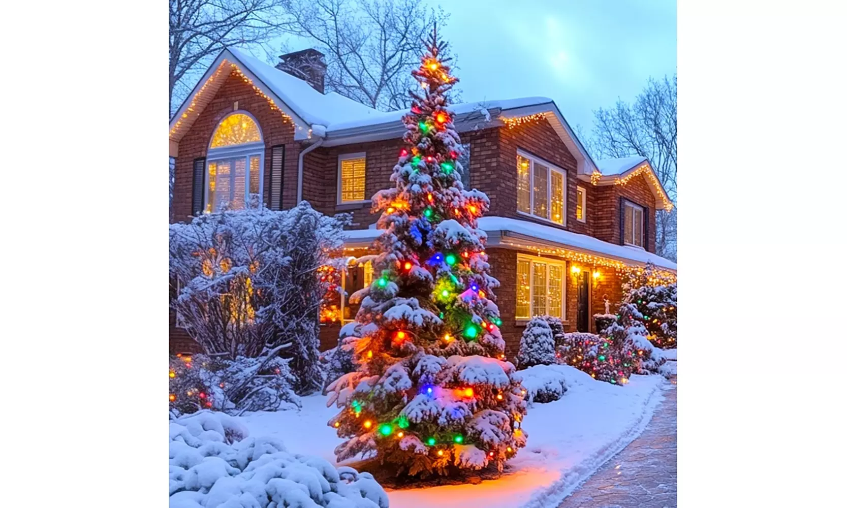 Touch Of ECO Holiday Outdoor Solar Multi-Colored LED Christmas String Lights