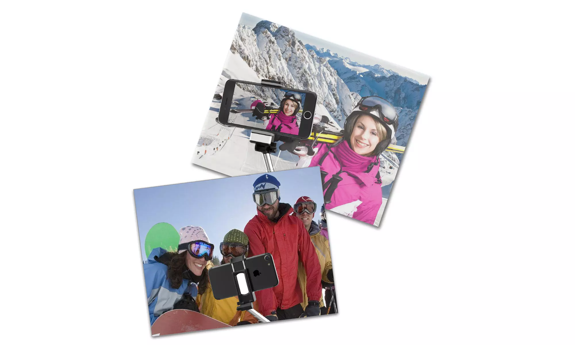 JETech Bluetooth Selfie Stick Extendable Handle with LED Fill Light and Mirror - Second Medium