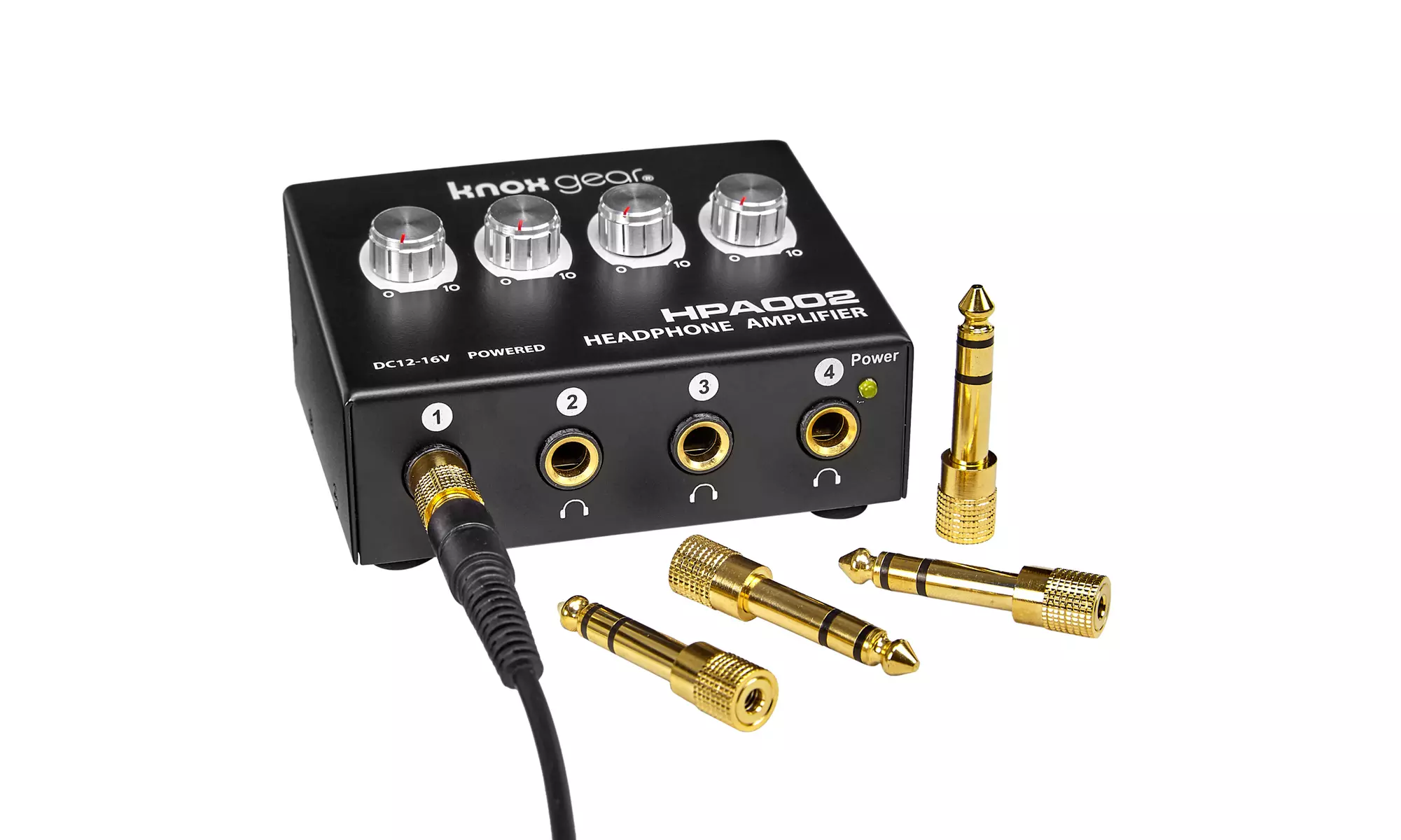 Knox Gear 4-Channel Headphone Amplifier with RCA Input - Primary Image
