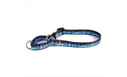 Yellow Dog Design M-BF101S Blue Flames Martingale Collar - Small