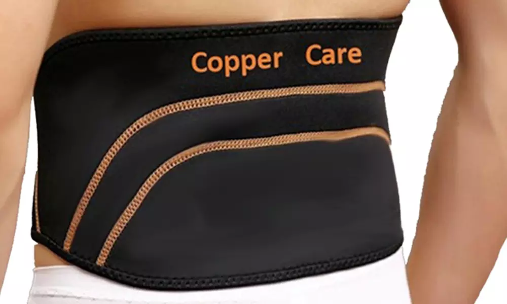Copper Care Compression Back Brace Support Helps Improve Muscle & joint Recovery - Primary Image