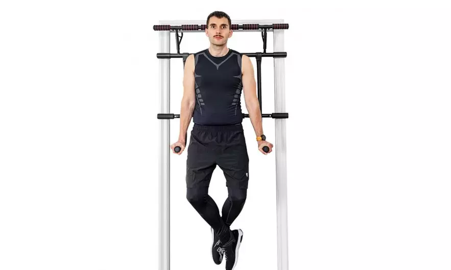 Pull Up Bar Doorway Trainer Chin Up Bar with Dip Bar  - Second Medium